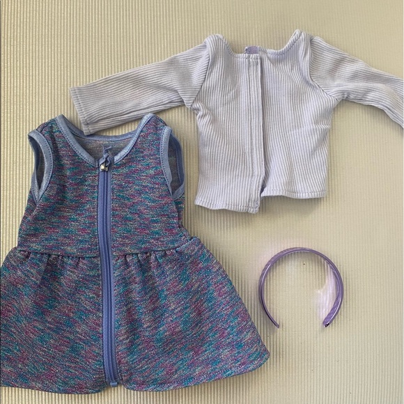 American Girl Purple Sparkle Outfit - Picture 3 of 3